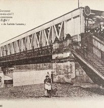 Bordeaux France Midi Railway Bridge Cart 1910s WW1 Era Postcard PCBG12A - $19.99