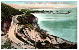 Military Road to Fort Rosecrans Point Loma San Diego CA Mitchell Postcard 2379 - £13.41 GBP