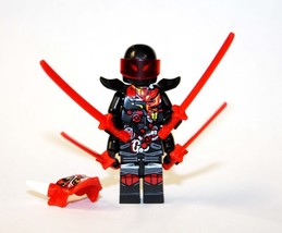 Minifigure Mr E with Oni Mask of Vengeance Ninjago Custom Toy - £3.92 GBP
