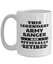 Army Ranger Retirement Mug - This Legendary Has Officially - 15 oz Funny  - £11.95 GBP