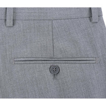 Men Renoir Flat Front Suit Separate Pants Slim Fit Soft Feel 202-2 Light Gray image 2