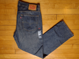 NWT Levis 559 Relaxed Straight Jeans Mens 36X32 Dark Wash - £27.96 GBP