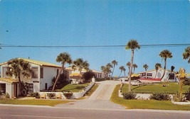 Daytona Beach Florida Fl~The HACIENDAS-OCEAN Front COTTAGES-BUICK Olds~Postcard - £8.01 GBP