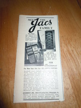 Vintage Meet The Jacs Family Glass Cozies Print Magazine Advertisement 1937 - $2.99