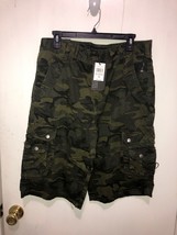 NEW Truth Substance Common Sense Camo Cargo Shorts SZ 42 But Waist Measu... - £11.07 GBP