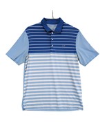 Vineyard Vines Performance Men&#39;s M Blue Striped Polo Shirt, Sporty Coast... - $38.29 CAD