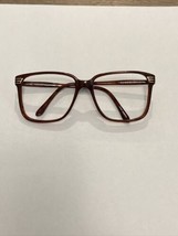 VTG New Corrado Brown Horn Plastic Rx Eyeglass Frames W/ Gold Accents 54... - €15,63 EUR