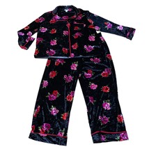 Sofia Intimates by Sofia Vergara Floral Print Pajama Set Black 2X (18W-2... - $32.33