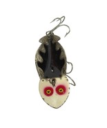 Buck Perry Spoonplug Vintage Black White Red Glitter Fishing Spoon Lure - $461.34 MXN