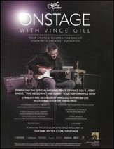 Vince Gill Onstage Fender Stratocaster Guitar Center 2016 advertisement ad print - $4.01