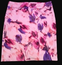 Calvin Klein 8 Skirt Dye Tie Back Zipper Pockets Zip Lined Slit Cotton Blend - £11.93 GBP