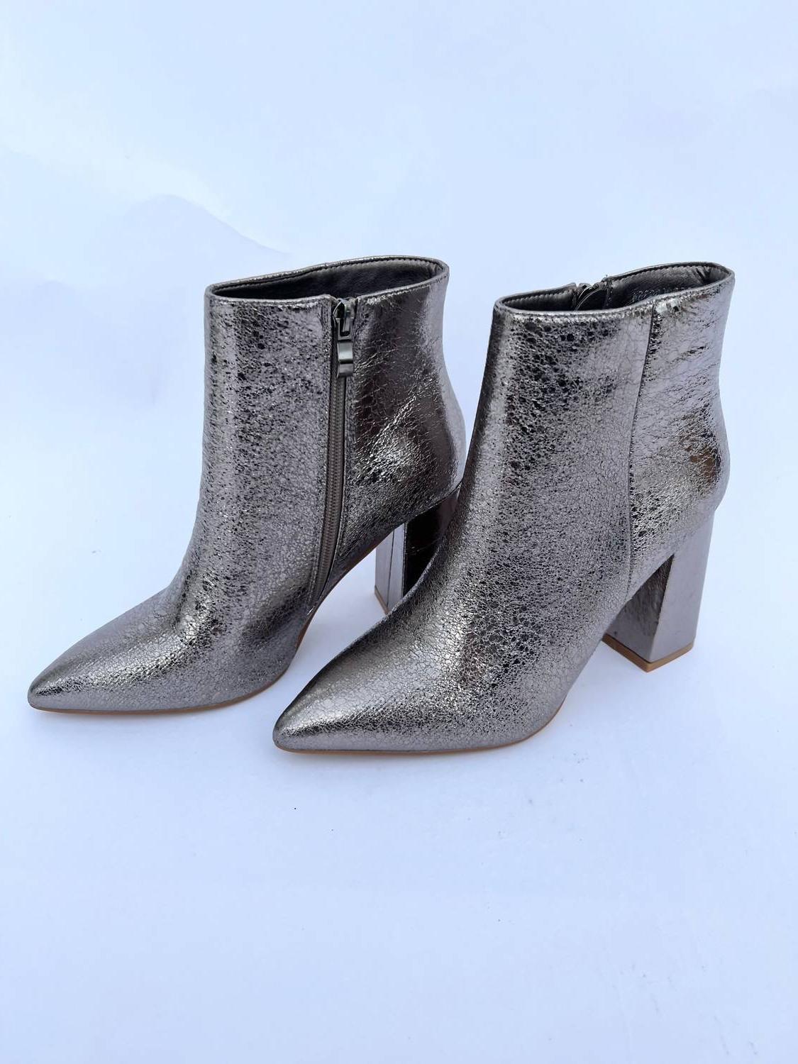 Shu Shop Women&#39;s Veronica Booties Pewter - $65.00
