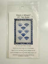 Stack-n-Whack Fan Ruler and Pattern for 15 Degree Fans-B. Reynolds NO RULER - €2,53 EUR