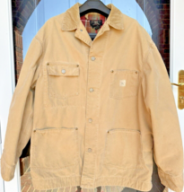 RRL Vintage Jacket Ralph Lauren Mens Large Barn Chore Canvas Plaid Flannel - £311.80 GBP