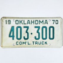1970 United States Oklahoma Commercial Truck License Plate 403-300 - $12.28 CAD