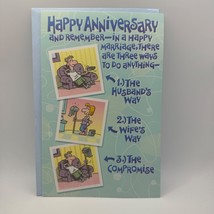 Happy Anniversary Card By American Greetings  Humorous With Cartoon Grap... - £4.72 GBP