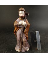 Replacement Nativity Piece : Joseph, Vintage Hand Painted Ceramic - $9.00