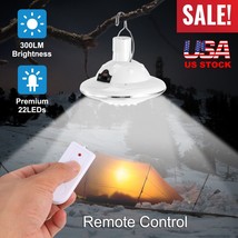 22 Led Solar Lamp Hooking Camping Garden Patio Light + Remote Control Outdoor - £27.96 GBP