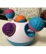 Fat Brain KLICKITY Developmental Toy - Push &quot;Klick&quot; Spin Rattle! Motor S... - £18.68 GBP