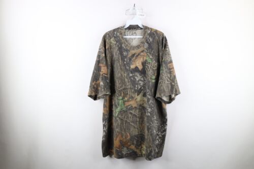 Primary image for Vtg 90s Jerzees Mens 3XL Faded Mossy Oak Camouflage Short Sleeve Pocket T-Shirt