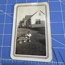 Vintage Photograph Little Boy In Pedal Car 1937 San Antonio Texas - $6.29