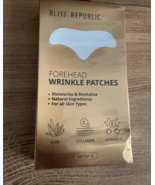 12 Forehead Wrinkle Patches Advanced by Bliss Republic EXP 1/27 NEW - $15.33