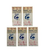 1972 Ticket Stubs Los Angeles Rams vs Lions Falcons Bengals Broncos Viki... - $69.92