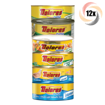 12x Cans Dolores Variety Chunk Light Yellowfin Tuna Salad | 5-10oz | Mix... - £57.60 GBP