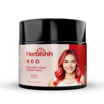 Herbishh Koloret Temporary Instant Vegan Hair Color Wax - Red - $9.99