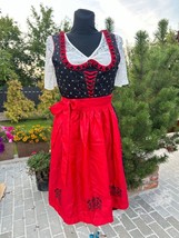 Dirndl dress Bavarian blouse, dress, apron Oktoberfest dirndl costume  S... - £29.82 GBP