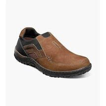 Nunn Bush Quest Moc Toe Slip On Casual Shoes Tan Multi 84827-238 image 3