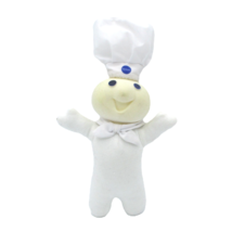 Pillsbury Doughboy Vintage Plush 11&quot; Flocked Head 1996 - $167.24 MXN