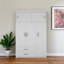 47" White Two Drawer Combo Dresser - $17,682.32 MXN