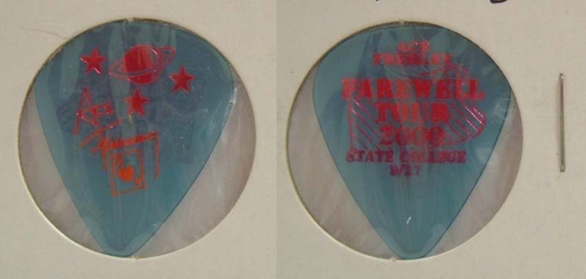 Primary image for KISS - ACE FREHLEY FAREWELL 2000 TOUR STATE COLLEGE CONCERT GUITAR PICK