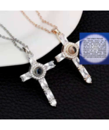 Lord Prayer Pendant Necklace | Projection Prayer Necklace |Unisex Prayer... - $9.86+