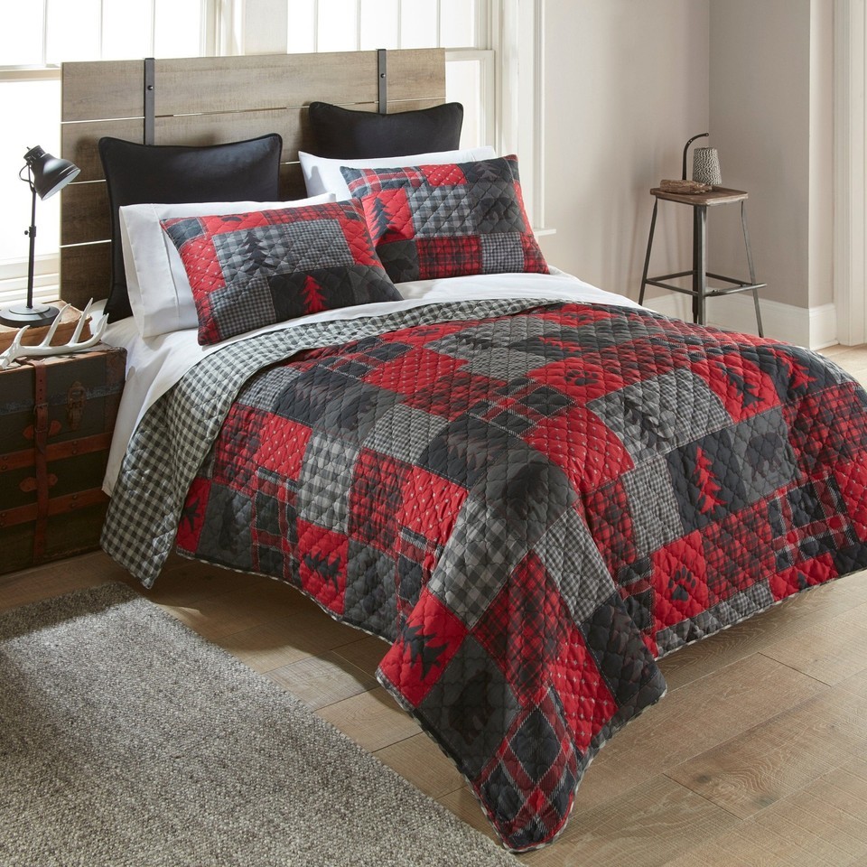Woodland Black Bear Quilt Sets for Cozy Cabin Retreats - $125.78+