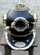 Diving Helmet Antique 18&quot;  U.S Navy Mark V Scuba Vintage Divers Helmet R... - £126.98 GBP