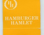 Hamburger Hamlet Feature Match Book Scottsdale Chicago Hollywood Washing... - £29.98 GBP