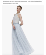 XXL EllieHouse Womens Long Tutu Evening Tulle Skirt Party light, Gray  t... - $8.79