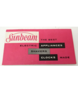 Sunbeam Catalog Insert 1960 Appliances Shavers Clocks Fold Illustrations... - $18.95