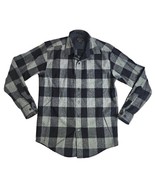 Pendleton Lodge Wool Gray Black Plaid Size Small Checkered Flannel Outdoors - €34,34 EUR