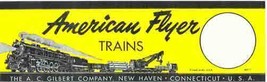 American Flyer SET BOX LABEL M3117 ADHESIVE STICKER S Gauge  Trains  Parts - $8.95
