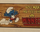 The Smurfs Trading Card 1982 #23 You Make Me Feel Like A Winner - $2.48