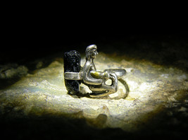 Living Ancient Goddess Pele Giver Protector Revenger Schorl Ring Izida Haunted - $222.00
