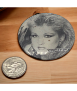 Vtg Cyndi Lauper Grayscale Headshot 80s Pop Music Button Pin - $12.95