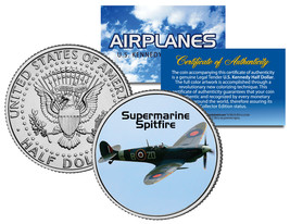 SUPERMARINE SPITFIRE * Airplane Series * JFK Kennedy Half Dollar US Coin - $241.38 MXN