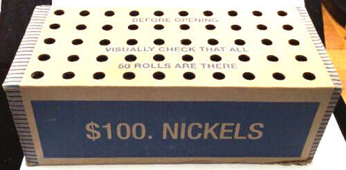 5 - 2003-D Uncirculated Jefferson NICKEL ROLLS - 5 Rolls - $59.95