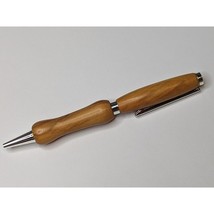 Slimline Twist Pen Silver Finish English Elm Body Hand turned Pen - $23.34