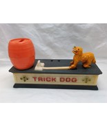 *Missing Clown And Stopper* Trick Dog Plastic Coin Bank 6 1/2&quot; - $17.81