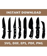 Knife svg, knives svg, knife dxf, knives dxf, knife png, knives png, Cricut, PDF - $1.49